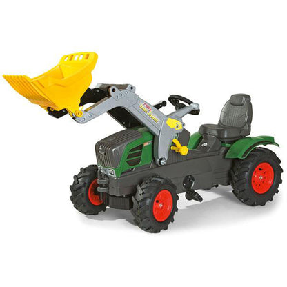 RollyToys Farmtrac pedal tractor Fendt 211 Vario with front loader &amp; pneumatic tires