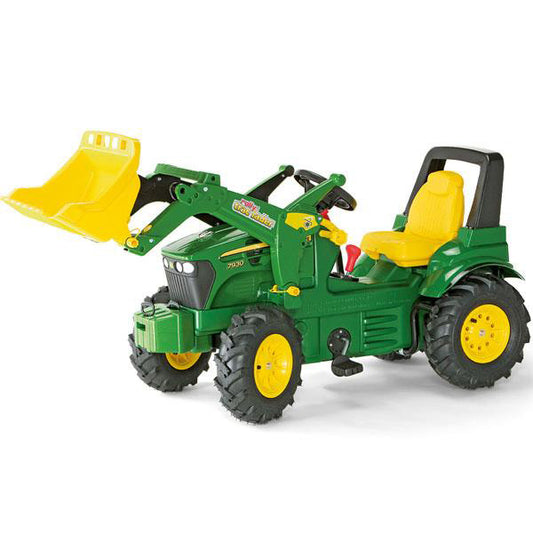 RollyToys Farmtrac Premium John Deere 7930 with gearshift, brake, loader &amp; pneumatic tires