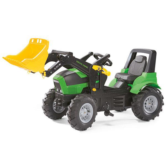 RollyToys Farmtrac Premium Deutz-Fahr Agrotron with front loader &amp; pneumatic tires