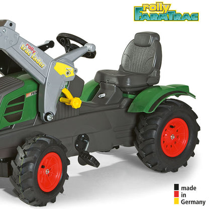 RollyToys Farmtrac pedal tractor Fendt 211 Vario with front loader &amp; pneumatic tires