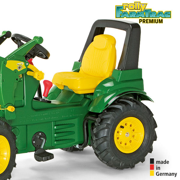 RollyToys Farmtrac Premium John Deere 7930 with gearshift, brake, loader &amp; pneumatic tires