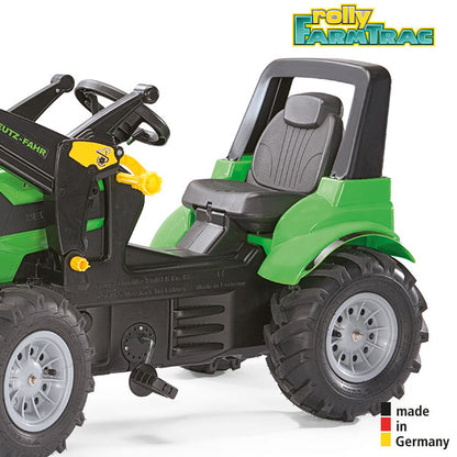 RollyToys Farmtrac Premium Deutz-Fahr Agrotron with front loader &amp; pneumatic tires