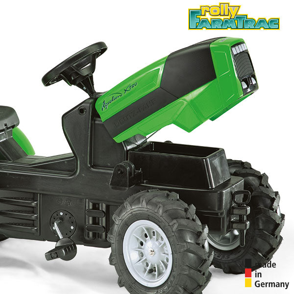 RollyToys Farmtrac Premium Deutz-Fahr Agrotron with front loader &amp; pneumatic tires
