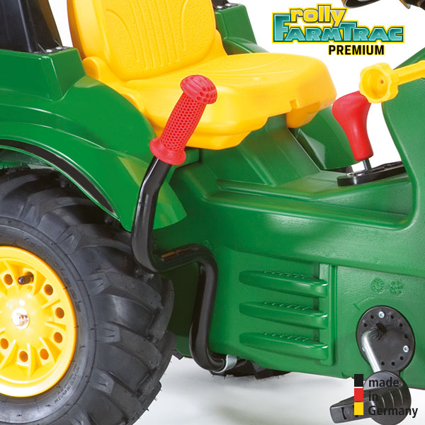 RollyToys Farmtrac Premium John Deere 7930 with gearshift, brake, loader &amp; pneumatic tires