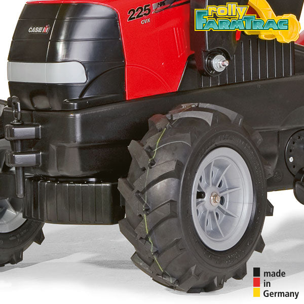 RollyToys Farmtrac pedal tractor Case Puma CVX 225 with front loader &amp; pneumatic tires