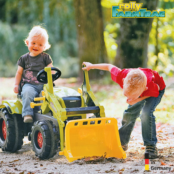 RollyToys Farmtrac pedal tractor Claas Axos 340 with front loader