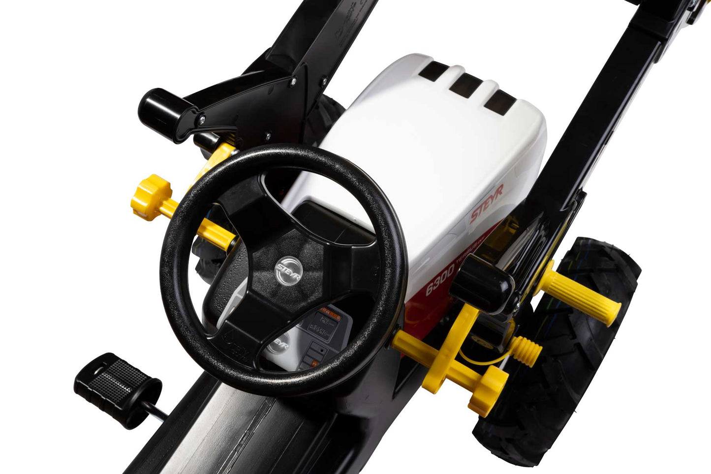 Rolly Toys rollyFarmtrac Steyr 6300 Terrus CVT with front loader and pneumatic tires