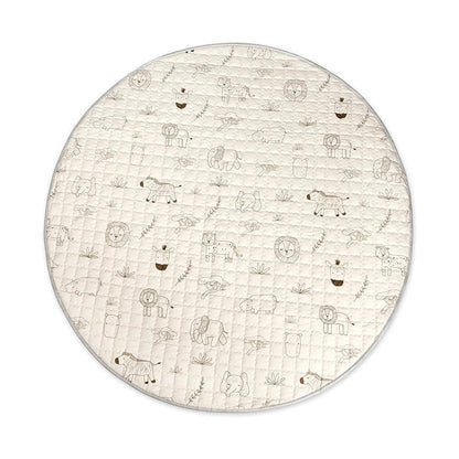 Tapis de jeu matelassé Hakuna Mat, Ø 1,5 m, Animaux Safari