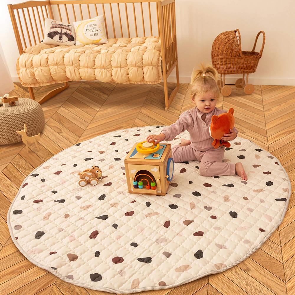 Tapis de jeu Hakuna mat, Ø 1,5 m, confettis