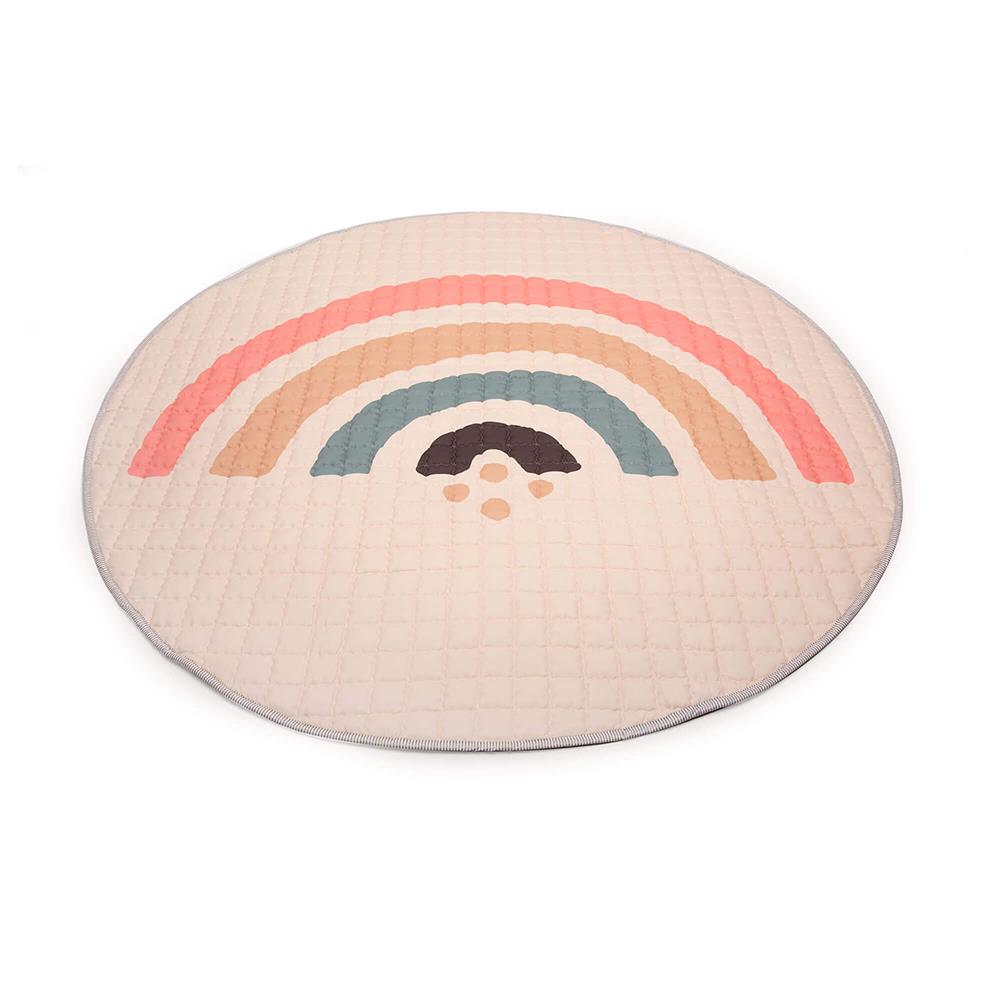 Tapis de jeu matelassé Hakuna Mat, Ø 1,5 m, Boho Rainbow