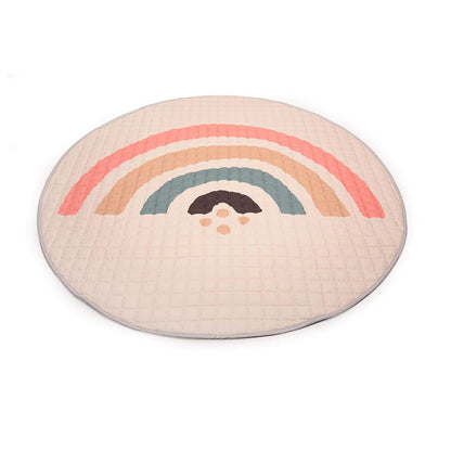 Tapis de jeu matelassé Hakuna Mat, Ø 1,5 m, Boho Rainbow