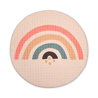 Tapis de jeu matelassé Hakuna Mat, Ø 1,5 m, Boho Rainbow