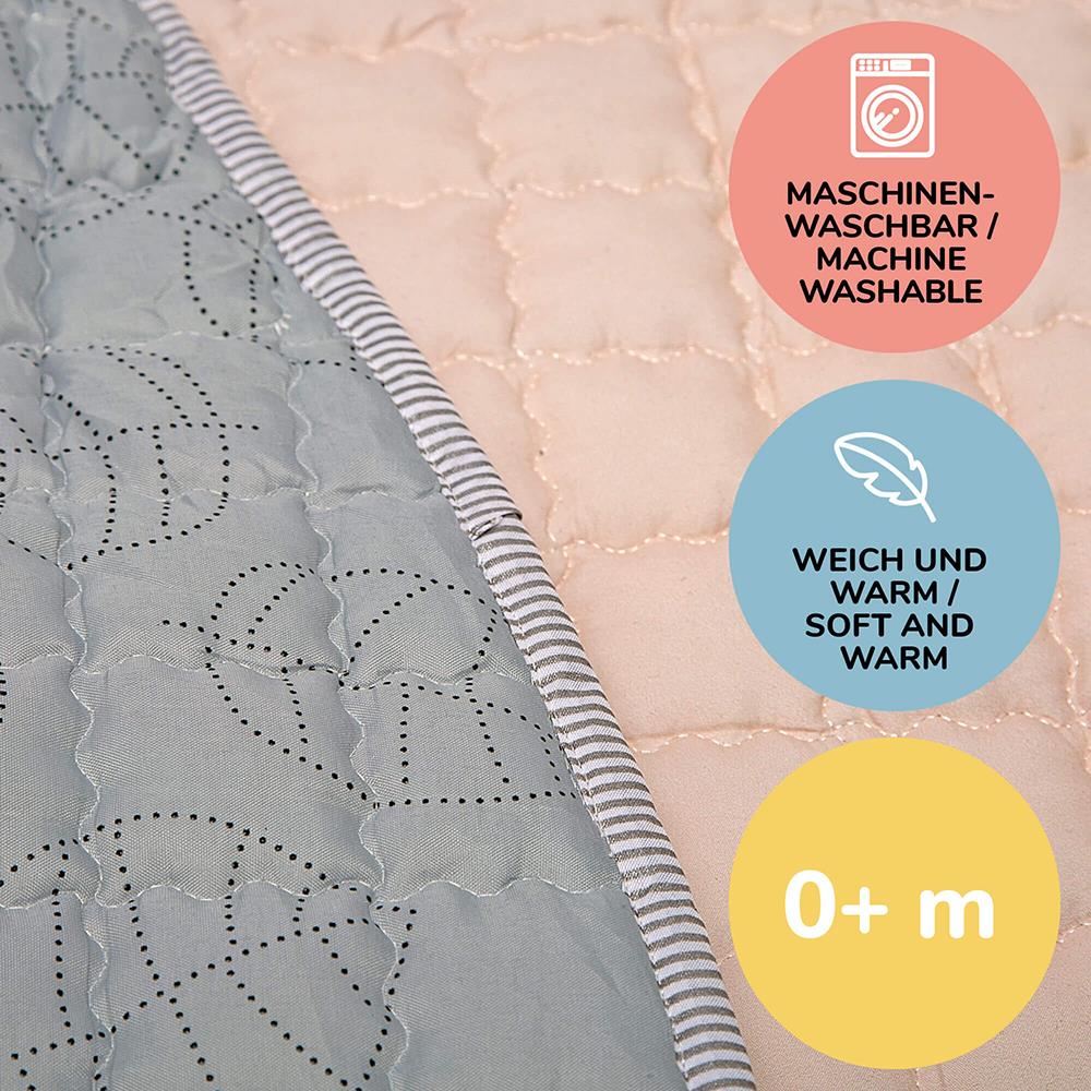 Tapis de jeu matelassé Hakuna Mat, Ø 1,5 m, Boho Rainbow