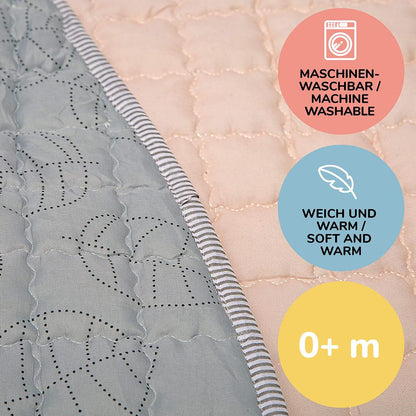 Tapis de jeu matelassé Hakuna Mat, Ø 1,5 m, Boho Rainbow