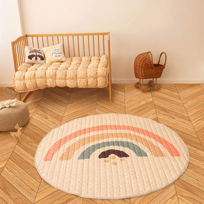 Tapis de jeu matelassé Hakuna Mat, Ø 1,5 m, Boho Rainbow