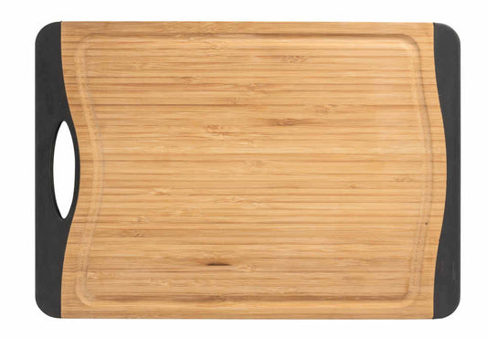 Wenko cutting board bamboo, brown/black
