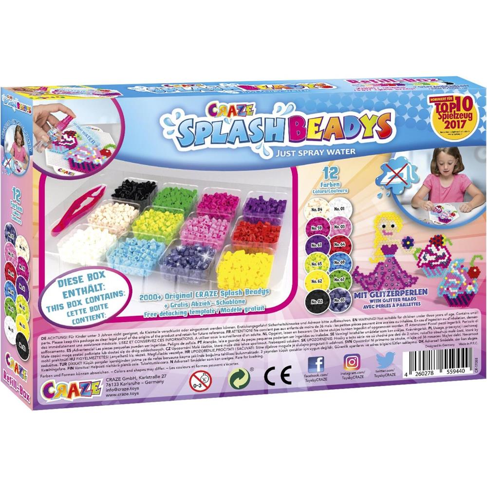 Craze Splash Beadys Refill Set Girls