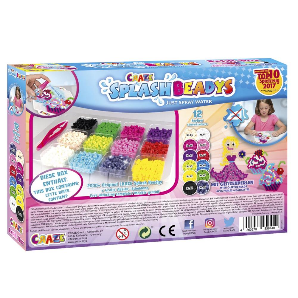 Craze Splash Beadys Refill Set Girls