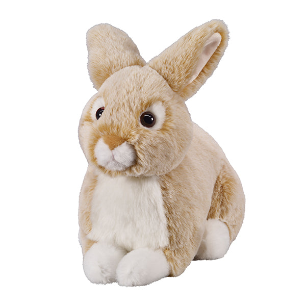 Lapin couché beige, 25 cm