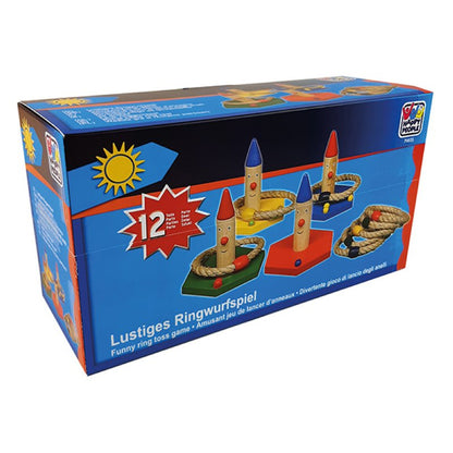 Happy People Jeu de lancer d'anneaux amusant, 12 pièces