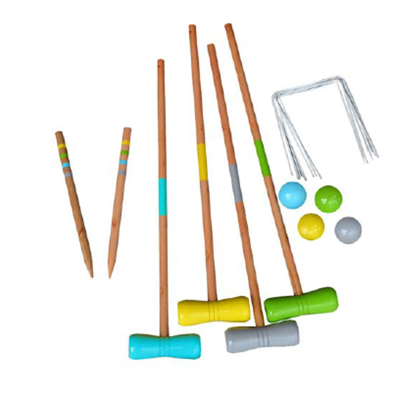 Happy People Krocketspiel für 4 Spieler