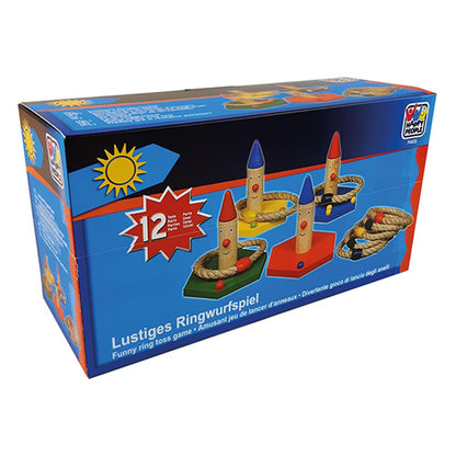 Happy People Jeu de lancer d'anneaux amusant, 12 pièces