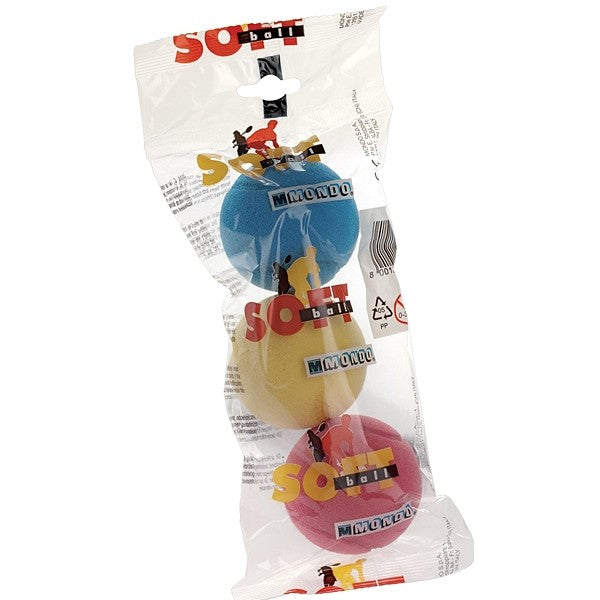 Soft balls, 7 cm, 3 pcs.