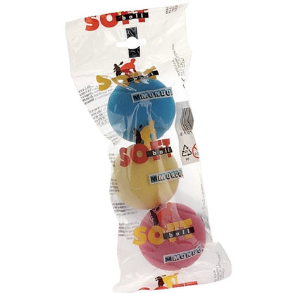 Soft balls, 7 cm, 3 pcs.