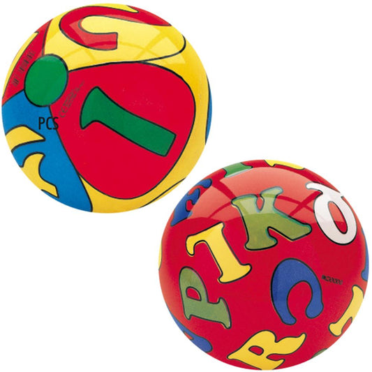Mondo Ball letters, numbers, 14 cm, assorted