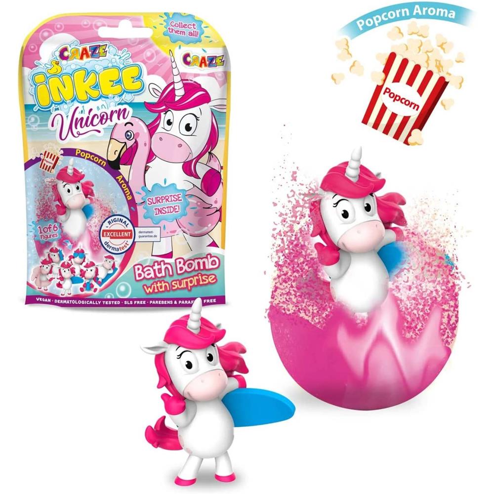 Craze Inkee Surprise Bombes de bain Licorne Plage