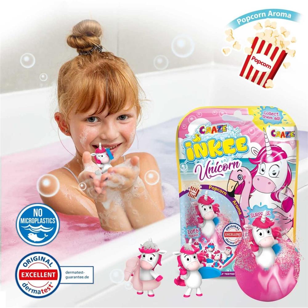 Craze Inkee Surprise Bombes de bain Licorne Plage