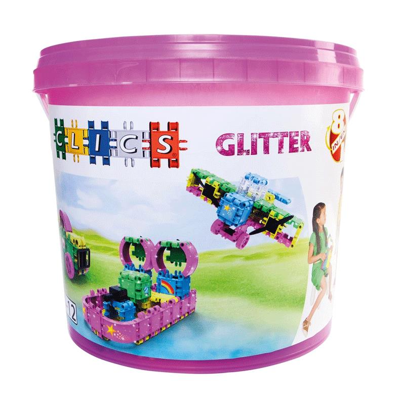 Clics Box Glitter 8 in 1, 133 Teile