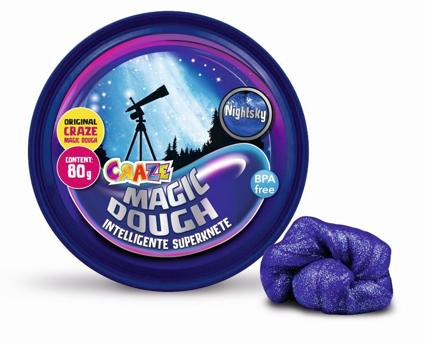 Craze Magic Dough 80g Galaxy, assorted