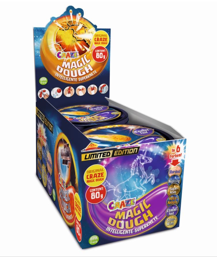 Craze Magic Dough 80g Galaxy, assorted