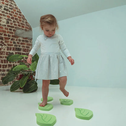 * MOES Stepping - Feuilles, Vert Clair, 5 parties