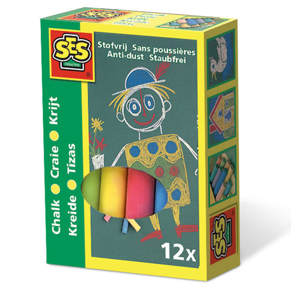 SES chalk coloured, 12 pieces
