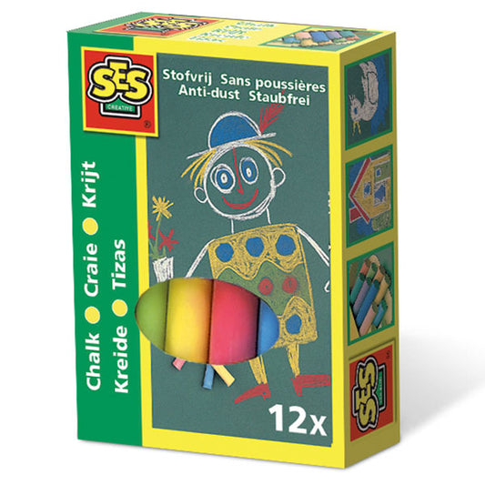 SES chalk coloured, 12 pieces