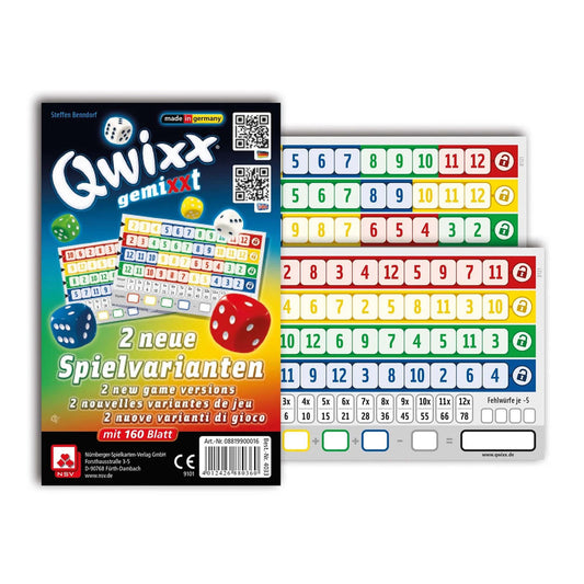 Nuremberg Qwixx mixed - additional blocks 2x80 sheets
