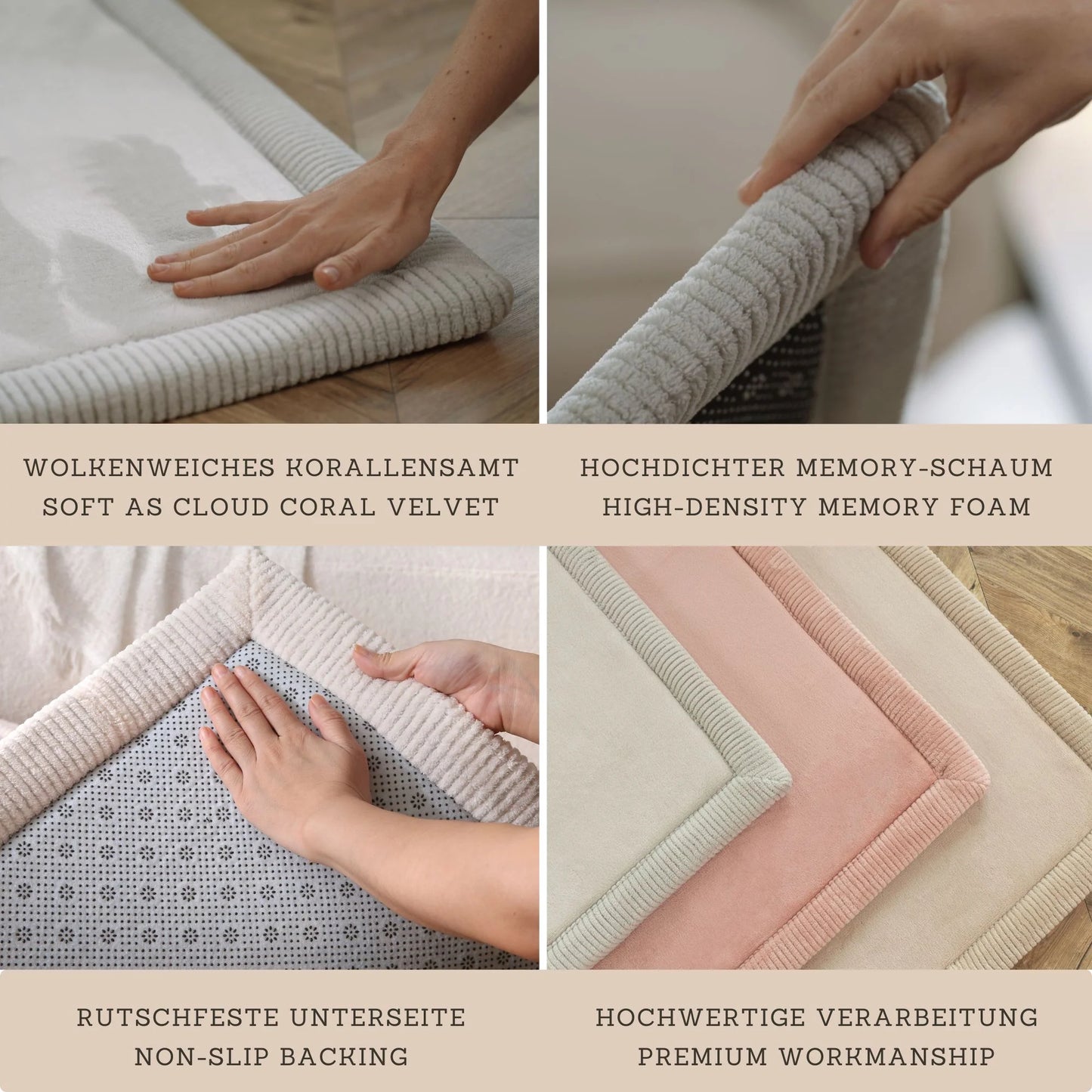 Hakuna Matte Samtmatte, Wolke Spielmatte, 1.7 x 1.2 m, Rainbow Elephant