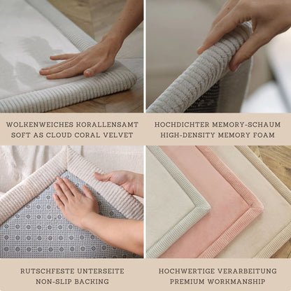 Hakuna Matte Samtmatte, Wolke Spielmatte, 1.7 x 1.2 m, Rainbow Elephant