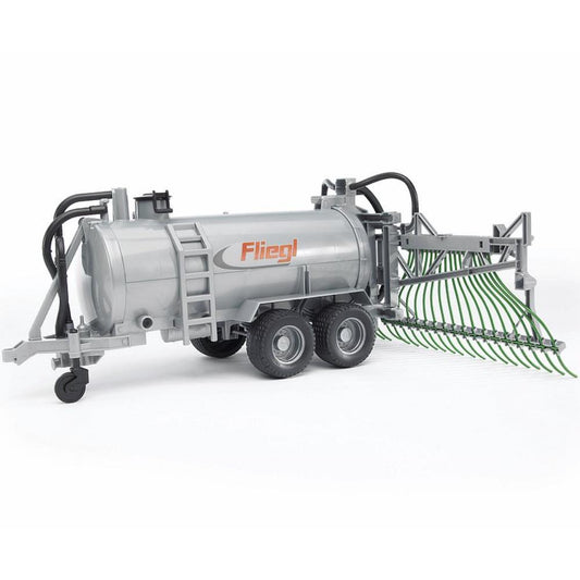 Bruder Fliegl barrel trailer with drag hose distributor