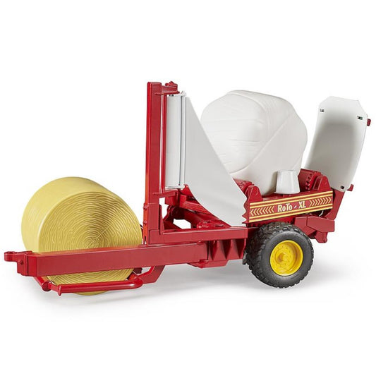 Enrubanneuse Bruder avec balles rondes, rouge