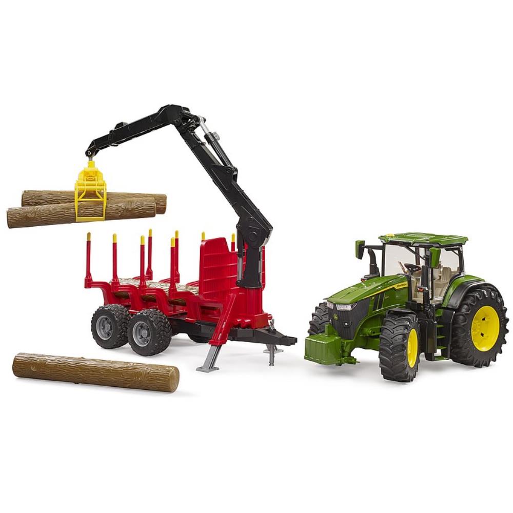 Brother John Deere 7R 350 avec remorque de transport