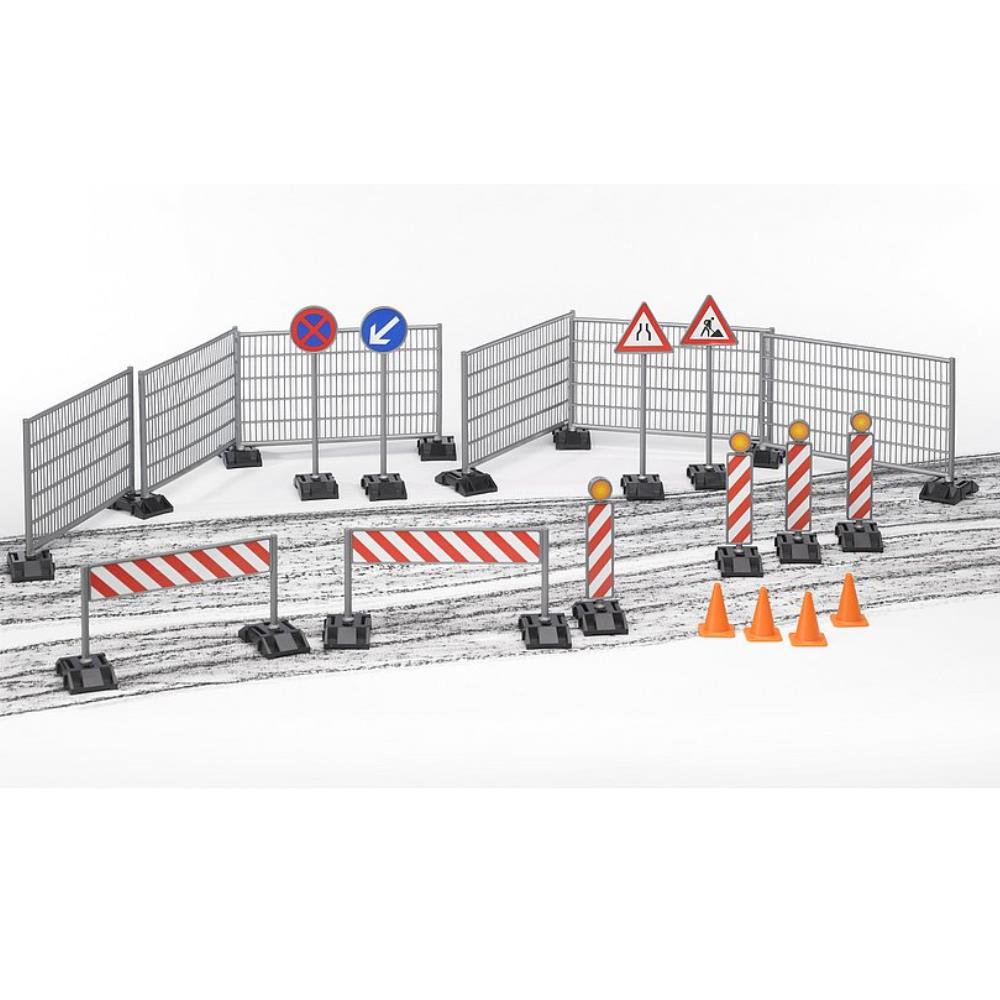 Bruder construction site set large, bWorld