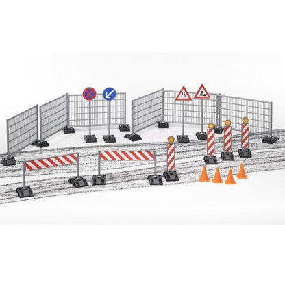 Bruder construction site set large, bWorld