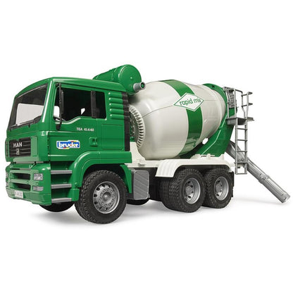 Bruder MAN TGA concrete mixer truck rapid mix