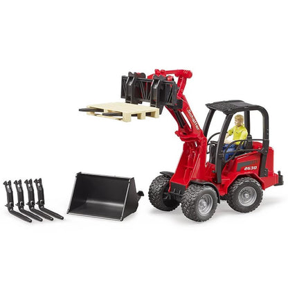 Chargeur de cour Bruder Schäffer 2034 avec figurine