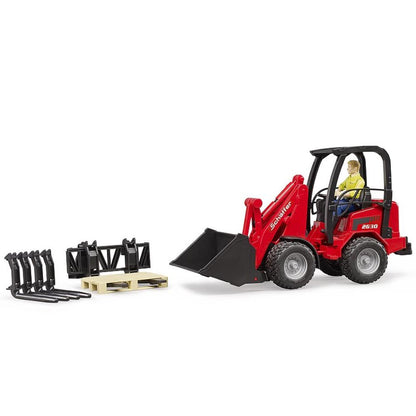 Chargeur de cour Bruder Schäffer 2034 avec figurine