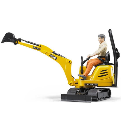 Bruder JCB micro excavator 8010 CTS with figure