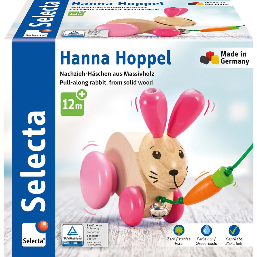 Selecta Nachzieh-Hase Hanna Hoppel 13cm